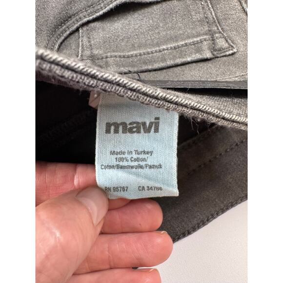 Mavi Alexa Mid-Rise Skinny Jeans – Dark‎ Grey Smoke Supersoft, Size 27/33, New - Picture 12 of 12